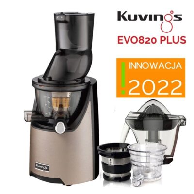 Wyciskarka Kuvings EVO820 (Evolution) PLUS szampański złoty - wersja limitowana + cytrusarka