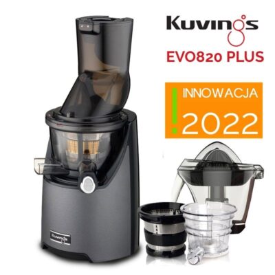 Wyciskarka Kuvings EVO820 (Evolution) PLUS grafitowy metalic - wersja limitowana + cytrusarka