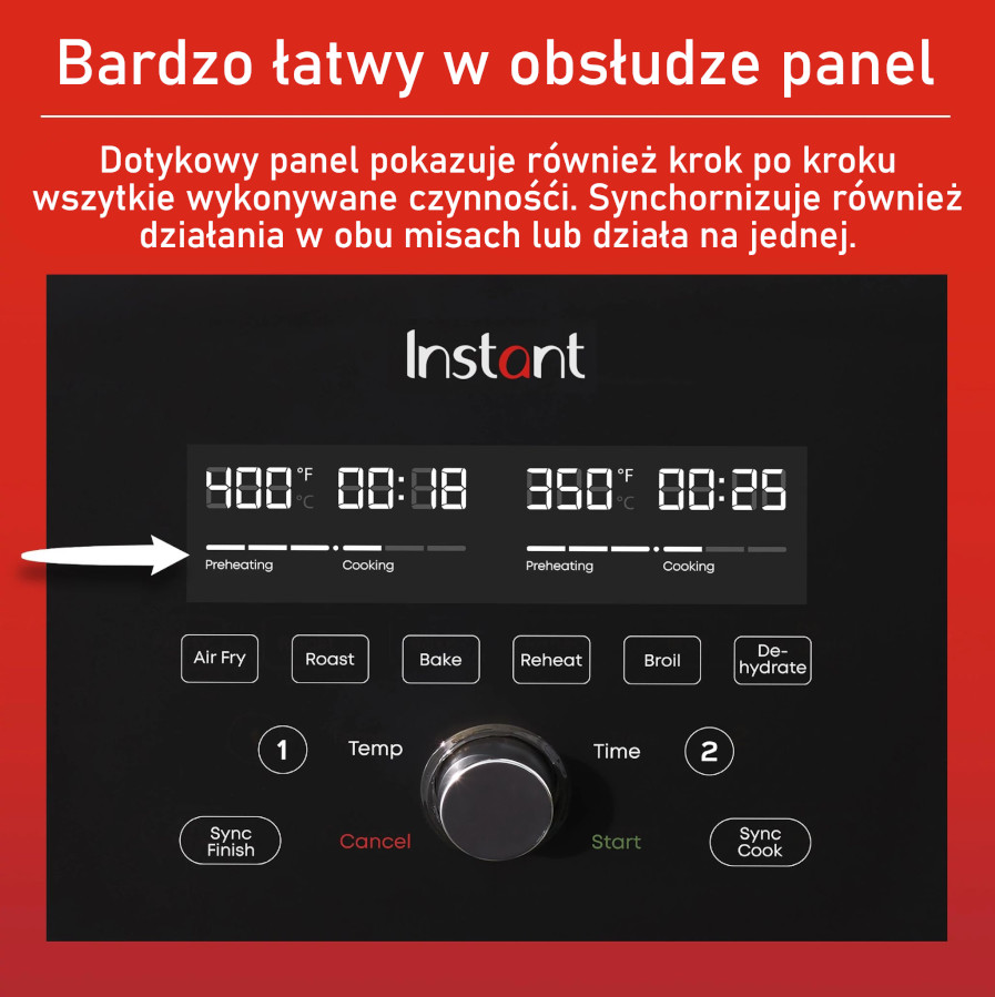 frytkownica beztłuszczowa instant Vortex VersaZone