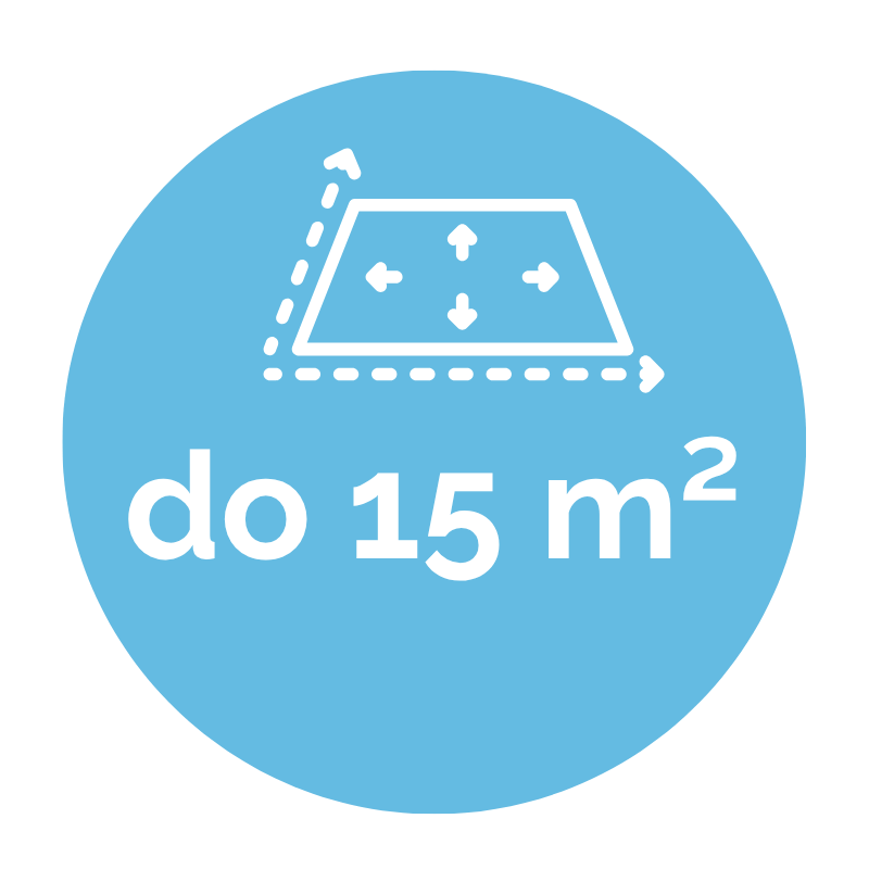 15 m2 powierzchni chlodzenia